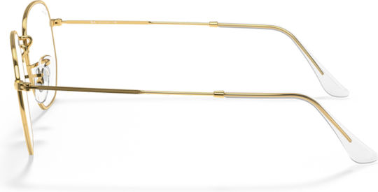 Ray Ban Hexagonal Μεταλλικά Γυαλιά Προστασίας Οθόνης σε Χρυσό Χρώμα