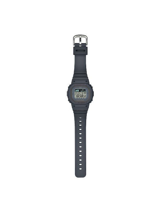 Casio G-Lide Digital Watch Battery with Black Rubber Strap