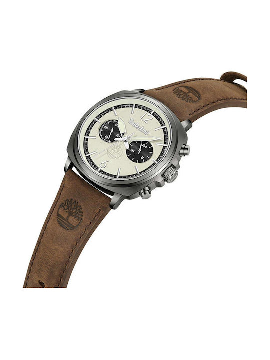 Timberland Watch Battery with Brown Leather Strap