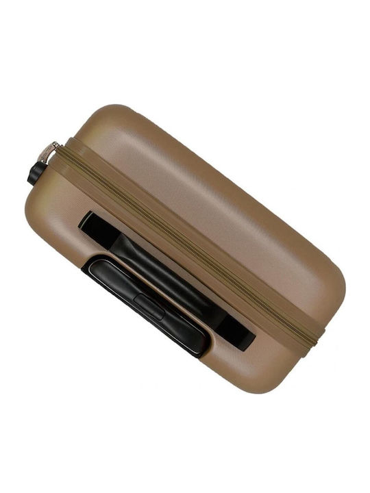 Roll Road Camboya Hartschale Kabinenkoffer Gold mit 4 Rädern Höhe 55cm