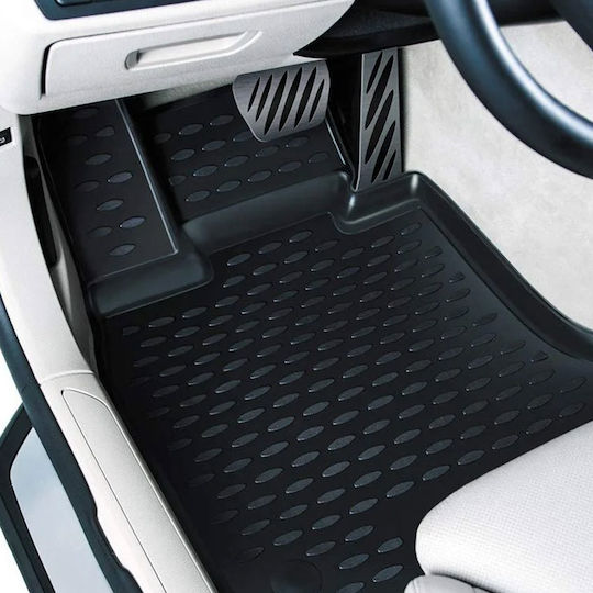 Novline Set of Front and Rear Mats 4pcs Tray Type for Mercedes-Benz GLE Renault Coupe Hyundai Coupe 2015-2019 Black