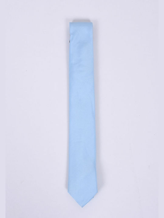 Men's Tie Solid Color Thin Blue