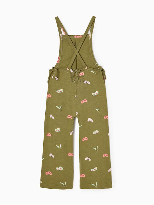 Zippy Girls Fabric Jumpsuit Khaki