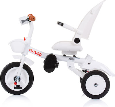 Chipolino Kids Tricycle With Sunshade & Storage Basket for 1.5+ Years White