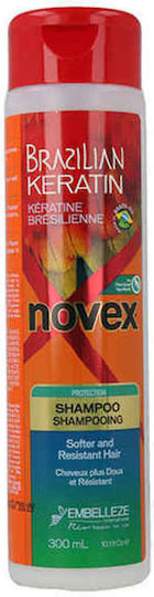 Novex Hair Care Brazilian Keratin Novex Shampoos Reconstruction/Nourishment & Hydration for Normal Hair 300ml
