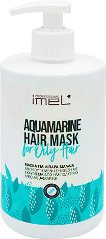 Imel Aquamarine Μάσκα Μαλλιών για Λιπαρότητα 500ml