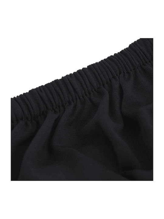 vidaXL Elastic Cover for Three Seater Sofa Black 1pcs 332934