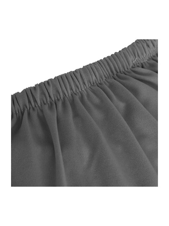 vidaXL Elastic Cover for Two Seater Sofa Grey 1pcs 332937