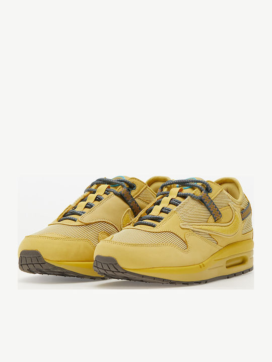 Nike Air Max 1 Travis Scott Cactus Jack Sneakers Saturn Gold / Tea Tree Mist / Tent Nike Air Max 1 Travis Scott Cactus Jack Sneakers Saturn Gold / Tea Tree Mist / Tent