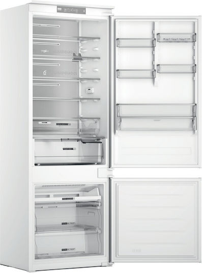 Whirlpool Εντοιχιζόμενος Ψυγειοκαταψύκτης 394lt Total NoFrost Υ193.5xΠ69xΒ55.1εκ. Λευκός WH SP70 T122