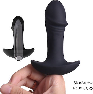 La Lolita Amsterdam Anal Plug with Vibration Black 10cm