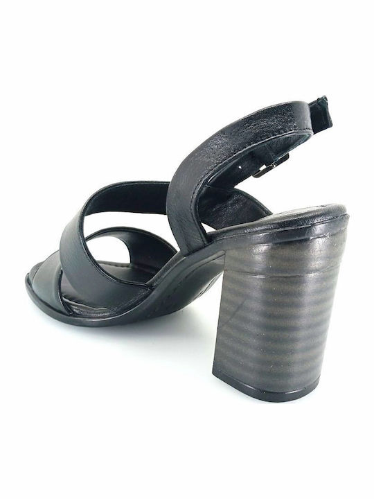 Leather Sandals Black