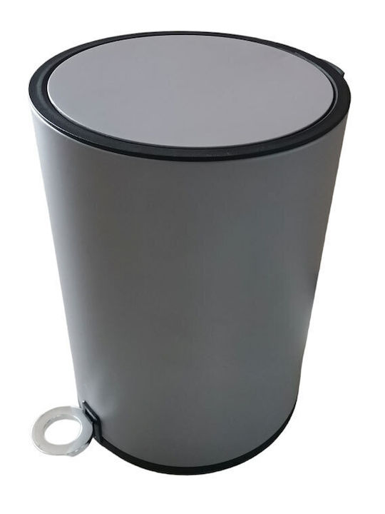 Cyclops Fossil Plastic Toilet Bin with Soft Close Lid 6lt Brown