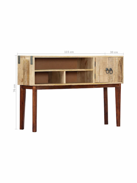 Solid Wood Console Table L115xW30xH76cm