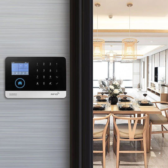 PGST Wireless Alarm System with 4 Motion Detectors , 11 Door Sensors , Siren , 4 Remotes , 4 Tags and Keyboard