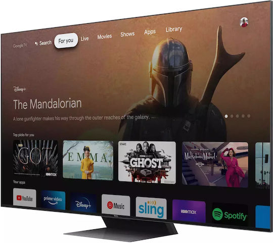 TCL Смарт Телевизор 55" 4K UHD QLED 55C845 HDR (2023)