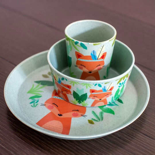 Koziol Feeding Set Harry made of Plastic Green 3pcs for 6+ months