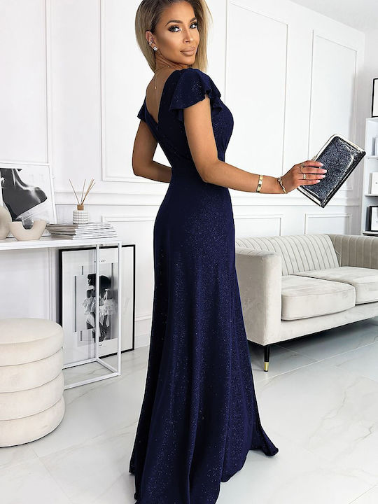 Numoco 411-3 Summer Maxi Evening Dress Blue