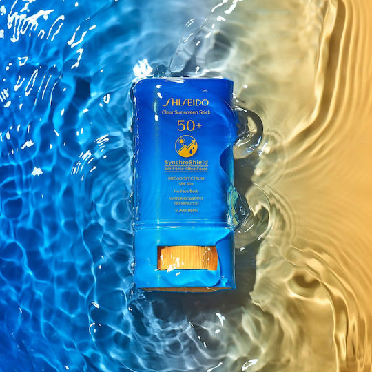 Shiseido Clear Стик UV Protector WetForce Водоустойчив Слънцезащитен Стик За Лице И Тяло SPF50 20гр