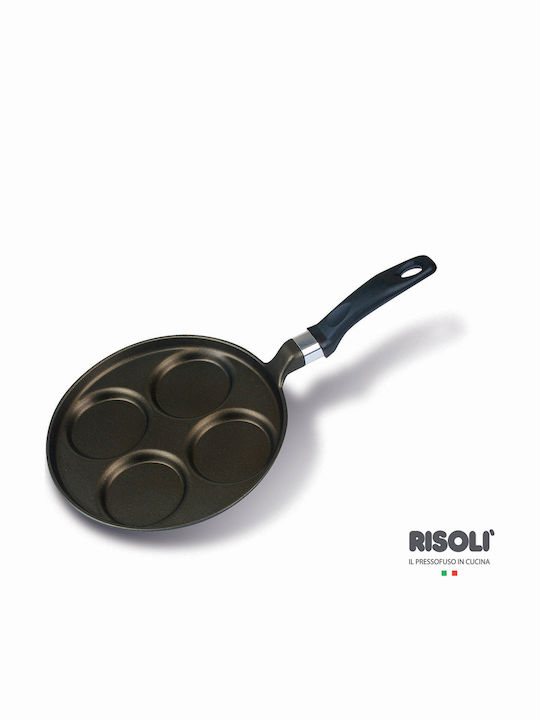 Risoli PanCake Pan din Aluminiu Turnat cu Strat Antiaderent 25cm