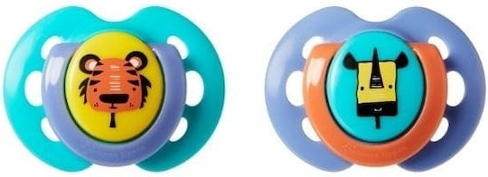 Tommee Tippee Orthodontic Pacifiers Silicone for 0-6 months 2pcs