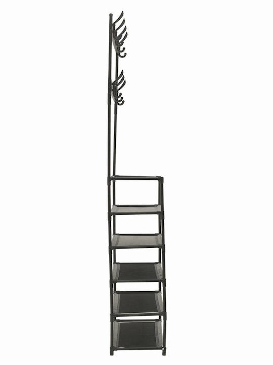Click Kleiderständer Schwarz 62x29x170cm