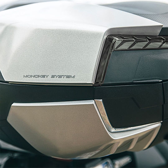 Givi V58N Maxia 5 Monokey Motorrad-Topcase 58lt Silber