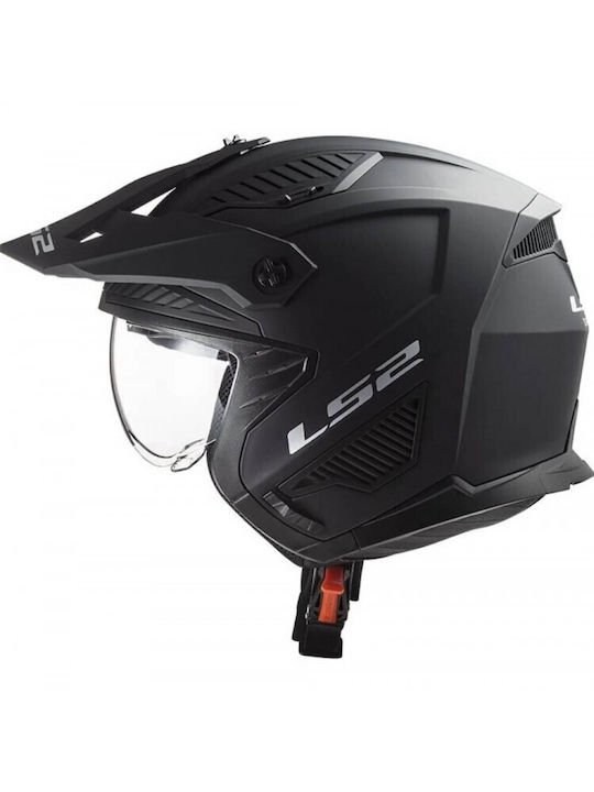 LS2 Drifter OF606 Черен мат Мотоциклетна каска Modular ECE 22.06 1300гр