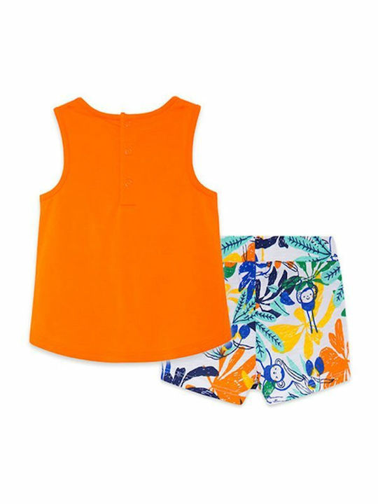 Tuc Tuc Kids Set with Shorts Summer 2pcs Orange