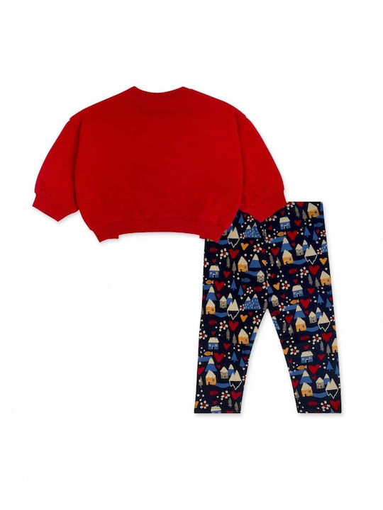 Tuc Tuc Kids Set with Leggings Winter 2pcs Red