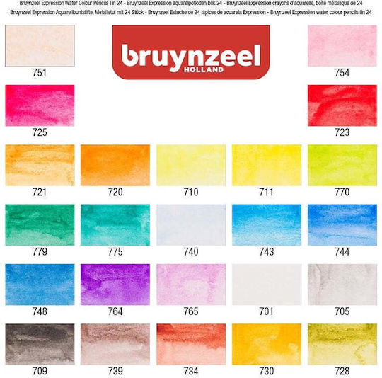Royal Talens Expression Farbstift-Set Aquarell in einer Box 24Stück Packung von 1 Verpackungen