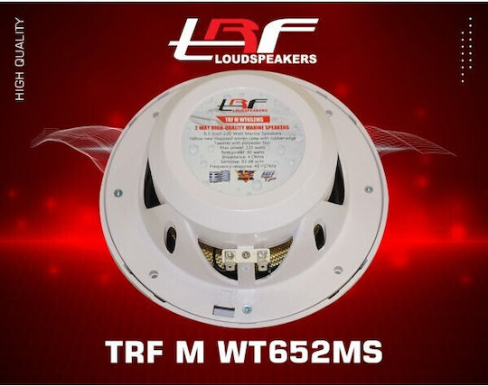 TRF Σετ Ηχεία Σκάφους 6.5" με 80W RMS Λευκό