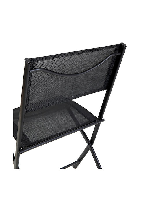 Outdoor Chair Metallic Kilda Black 45x45x83cm