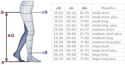 Sigvaris Traditional 504 Short Plus Κάλτσες Ριζομηρίου Διαβαθμισμένης Συμπίεσης με Σιλικόνη & Ανοικτά Δάκτυλα 32-46 mmHg Μπεζ