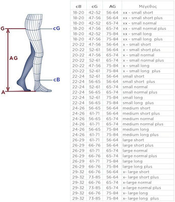 Sigvaris Cotton Short Plus Κάλτσες Ριζομηρίου Διαβαθμισμένης Συμπίεσης με Ανοικτά Δάκτυλα 23-32 mmHg Μπεζ