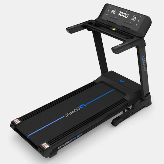 Upower Marathon Pro 3000 3hp Ηλεκτρικός Αναδιπλούμενος Διάδρομος Γυμναστικής για Χρήστη έως 135kg