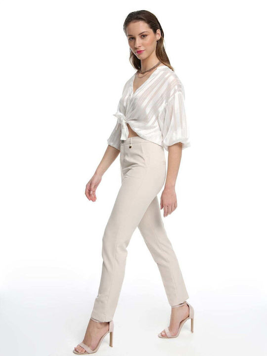 Tresor Damen Chino Hose Beige