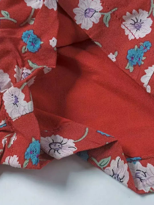 Kinderstoff-Overall-Shorts/Bermudas Rot