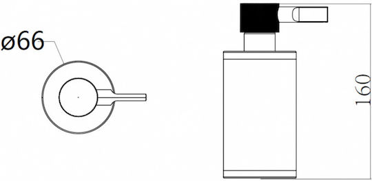 Sparke Dispenser Μεταλλικό Χρυσό Sparke Dispenser Μεταλλικό Χρυσό