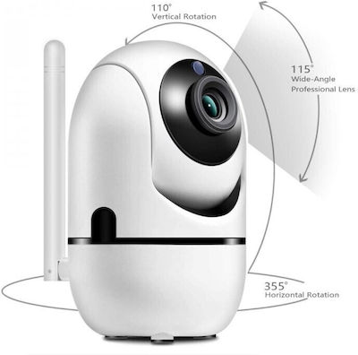 IP Surveillance Camera Wi-Fi 1080p Full HD with Two-Way Communication and Flash 3.6mm