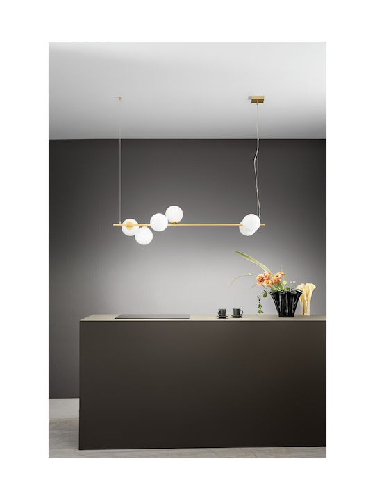 Fan Europe I-Enoire-S120 Pendant Chandelier Rail for 6 Bulbs E14, E.14 Gold I-ENOIRE-S120-ORO