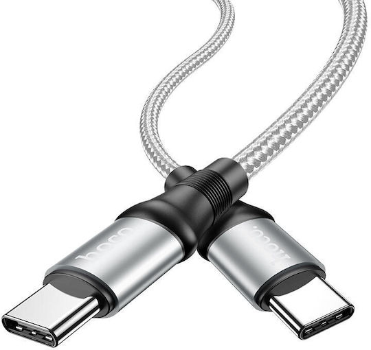 Hoco X50 Braided USB 2.0 Cable USB-C male - USB-C 100W Gray 2m (HOC-X50C-GR)