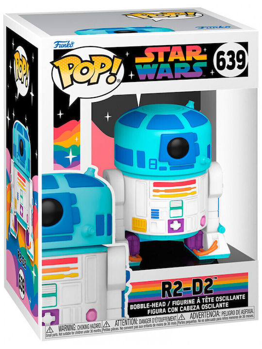 Funko Pop! Disney: Krieg der Sterne - R2-D2 Pride 2023 639 Wackelkopf Limitierte Auflage