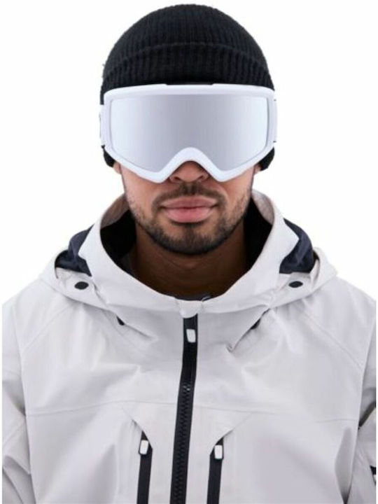 Burton Helix 2.0 Ski & Snowboard Goggles Kids White with Lens in Gray Color