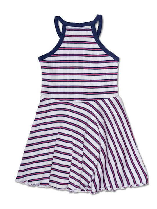 Tuc Tuc Kids Dress Striped Sleeveless White