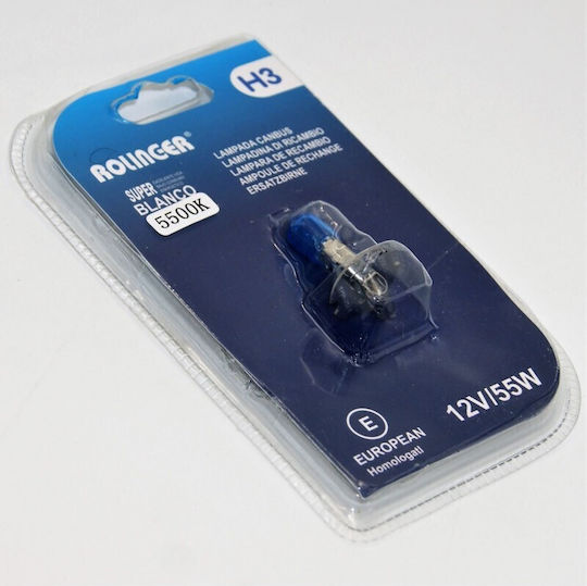 Lamps Car H3 Xenon 5500K Cold White 12V 55W 1pcs