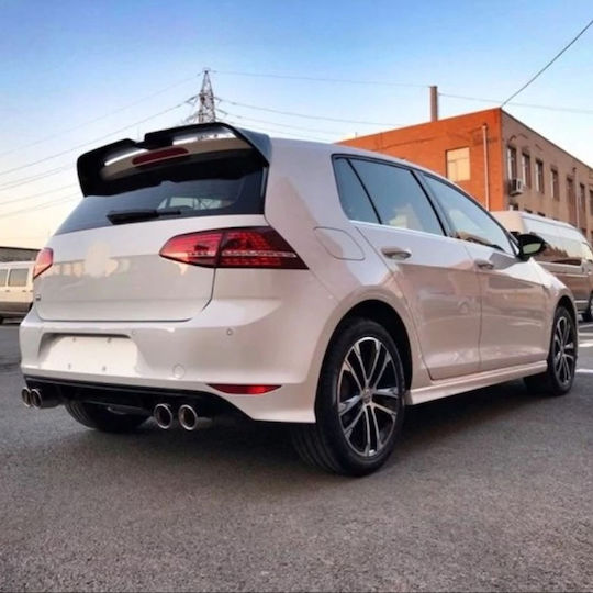 Car Rear Spoiler Roof Vw Golf Vii 7-7.5 12-20 Oettinger Look Simple Version Black Glossy