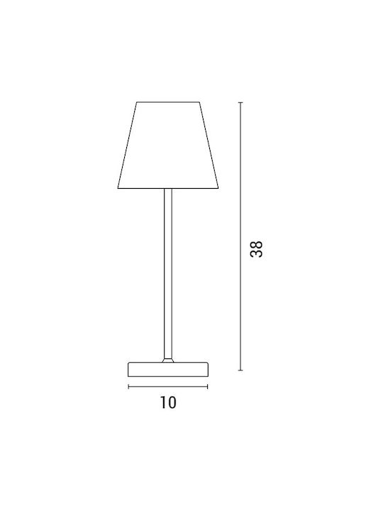 Eurolamp Outdoor Table Lamp 3.5W With Warm White Light IP54 Blue
