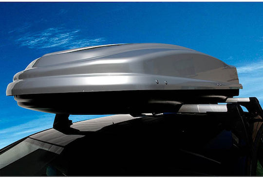 Auto Gs Space Μπαγκαζιέρα Οροφής Αυτοκινήτου με Διπλό Άνοιγμα 430lt Ασημί Γυαλιστερή