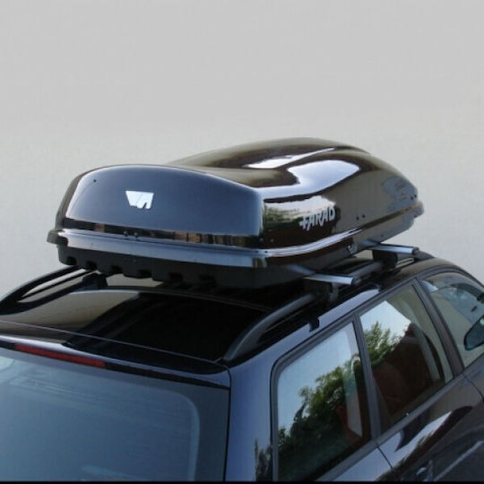 Farad Marlin Dachbox Für Autos Mit Doppelseitigem Öffnen 530lt Schwarze Glänzende